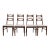 Midcentury Dining Chairs in Style of Kent Coffey Perspecta Cats Eye For Sale