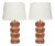 1970s Bernard Rooke, Brutalist Table Lamps, Beige Textured Ceramic, England - a Pair For Sale