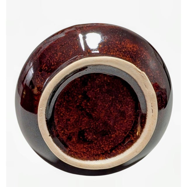 Antique Qing Dynasty Yao Bian Flambe Glazed Oxblood Red Vase For Sale - Image 9 of 11