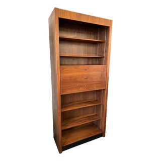 Glenn of California American Walnut Bookshelf + Drawers, Mid 20th Century For Sale