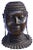 Ife Bini / Edo Artist, Head of Queen Mother, Pre-1800, Bronze For Sale