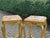 A refined pair of vintage French Louis XVI style side tables dating from around 1970, made in Europe from solid beechwood...