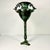 Vintage Home is pleased to offer this dramatic Tole metal pedestal Urn Vase. It stands over 21” tall and features two side...