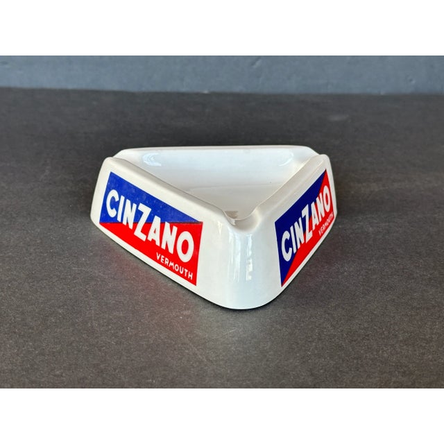 Mid-Century Modern Vintage Cinzano Bar Ashtray For Sale - Image 3 of 11