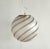 Venini Vintage Pendant Light with Murano Tessuto Glass Globe and Brass from Venini, 1970s For Sale - Image 4 of 15