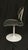 Charles Hollis Jones Vintage Hollis Jones Style Lucite Acrylic Swivel Side Chair White Tulip Base, Circa 1970s For Sale - Image 4 of 12