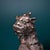 Vintage Silver-Inlaid Bronze Unicorn Figure - Mythical Beast Sculpture For Sale In Los Angeles - Image 6 of 9