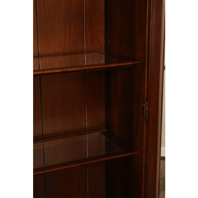 Late 20th Century Ethan Allen 'Georgian Court' Cherry China Cabinet For Sale - Image 5 of 18