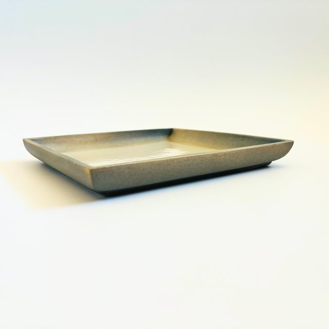 Contemporary Kazuo Takiguchi Pottery Square Plate For Sale - Image 3 of 10