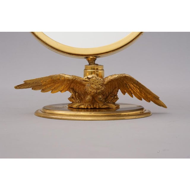 Gold Plated Table Mirror from Hermès Paris For Sale - Image 14 of 15