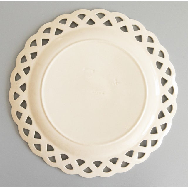 19th Century 19th Century English Wedgwood Creamware Reticulated Plate For Sale - Image 5 of 7
