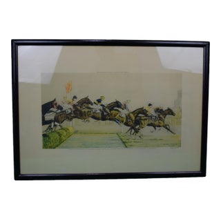 The Water Jump in the Grand National of 1931 at Aintree by Paul Brown For Sale
