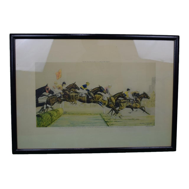 The Water Jump in the Grand National of 1931 at Aintree by Paul Brown For Sale