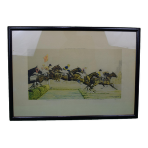 The Water Jump in the Grand National of 1931 at Aintree by Paul Brown