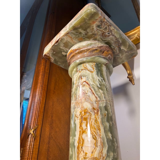 Green Onyx Pedestal For Sale - Image 4 of 8