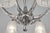 1920s Hettier & Vincent French Art Deco Chandelier 1930s - Floral Glass & Nickeled Bronze For Sale - Image 5 of 15
