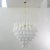 Petal suspension lamp ø85 cm made in italy in murano glass crystal and white glass, vintage style chandelier the "petal"...