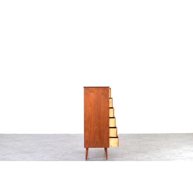 Wood Mid-Century Danish Teak Chest of Drawers, 1960s For Sale - Image 7 of 17
