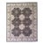 Modern Handcrafted Wool Rug in Dark Brown With Allover Floral Pattern For Sale
