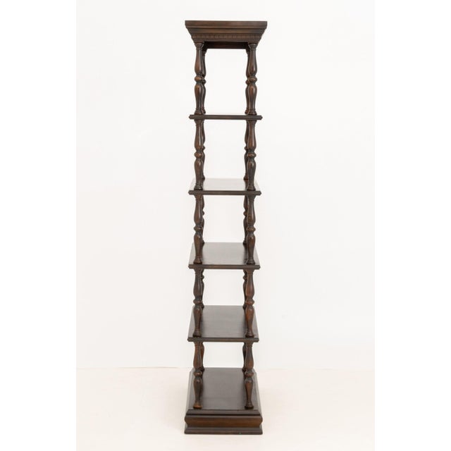 Wood Baroque Style Five-Tier Walnut Etagere For Sale - Image 7 of 7