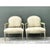 This pair of vintage Louis XVI style armchairs brings French neoclassical grace to a soft, sage-painted frame. Each chair...