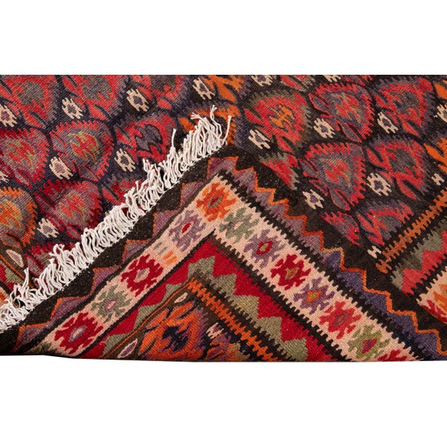 Mid-20th Century Vintage Kilim Rug 4' 5" X 10' For Sale - Image 4 of 13