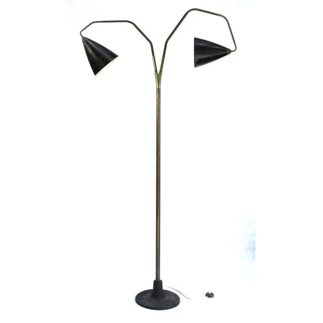 Vintage Flamingo Floor Lamp by Franz Hagenauer for Werkstätte Hagenauer Wien, 1950s For Sale - Image 12 of 13