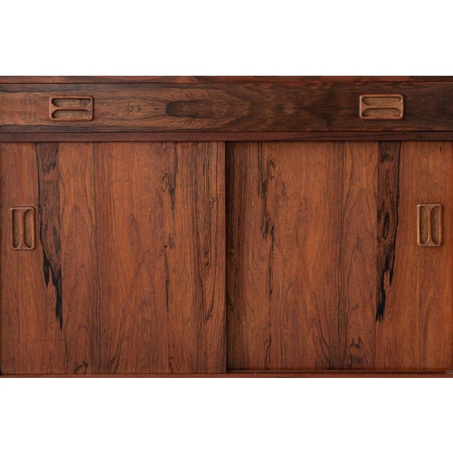 Brown Mid-Century Modern Danish Sideboard, 1960s For Sale - Image 8 of 9
