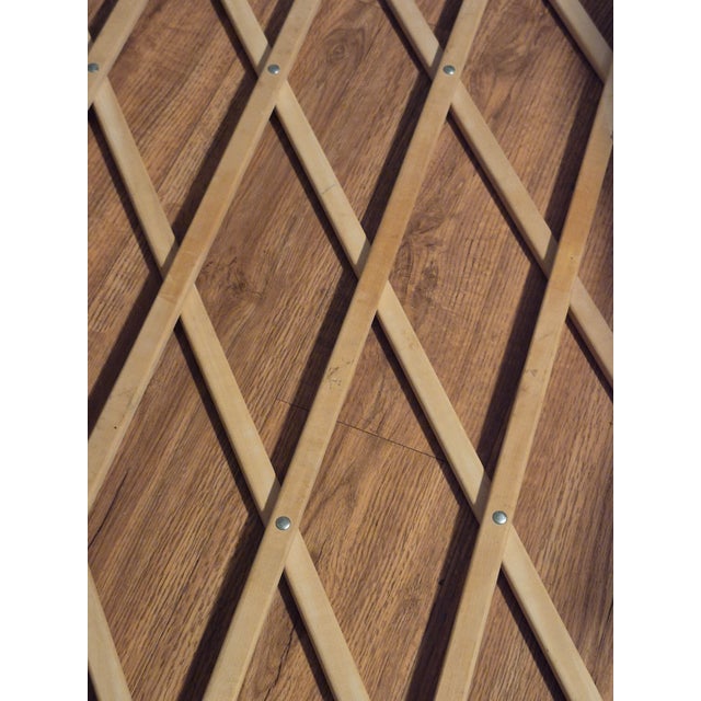 Mid-Century Modern Mid Century Modern Light Wood Expandable Child/Peter Gate For Sale - Image 3 of 6