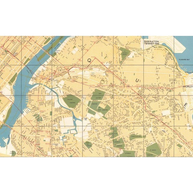 Hermann Bollmann New York City Birds-Eye Map for American Airlines, 1964 For Sale - Image 10 of 12