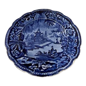 Antique Clews Warranted Staffordshire Blue Transferware