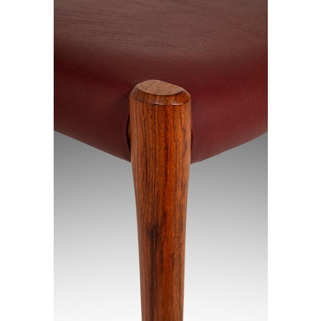 Danish Modern Model 77a Ottoman in Teak & Leather by Niels Otto Møller for j.l. Møller Mobelfabrik, Denmark, C. 1960's For Sale - Image 12 of 18