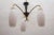 Metal Opaline Glass Suspension Lamp, 1950s For Sale - Image 7 of 13