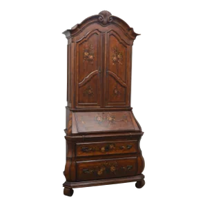 Ethan Allen Tuscany Bombe Cherry Secretary Desk