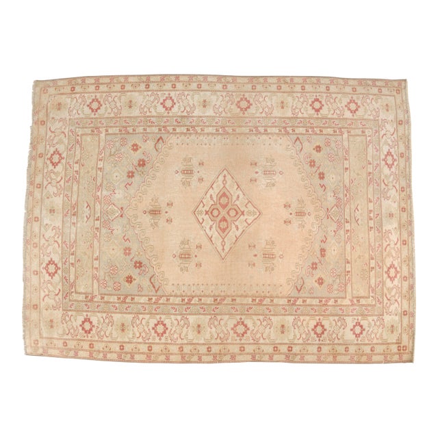 Mid 20th Century Geometric Small Home Living Rug For Sale