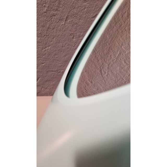 Aqua Floor Mirror in Light Blue For Sale - Image 8 of 15