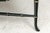 19th Century Polychrome Black Lacquer Tole Tray Table For Sale - Image 4 of 8