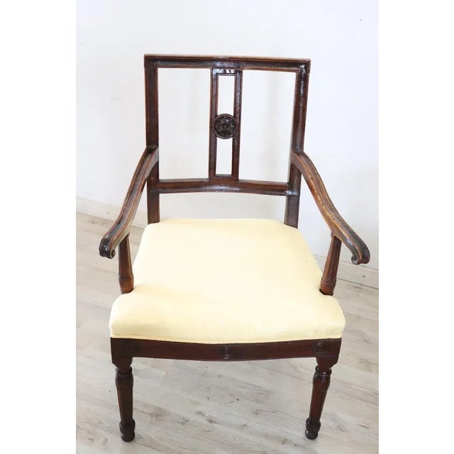 Set of 18th Century Armchairs in Walnut For Sale - Image 10 of 13