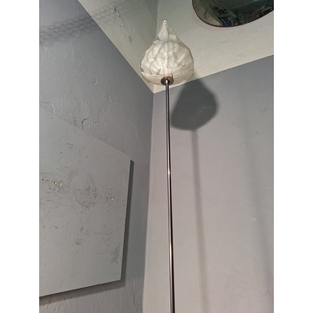 Leaf Floor Lamp in Transparent and White Murano Glass from La Murrina, 1980s For Sale - Image 14 of 15