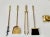 James Mont Asian Brass Fireplace Tool Set For Sale - Image 10 of 12