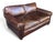 This generously sized Restoration Hardware leather sofa combines classic styling with inviting comfort. Upholstered in...
