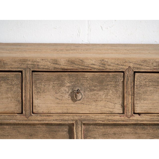 Brown Antique Chinese Shandong Qing Dynasty Console Table in Fir For Sale - Image 8 of 11