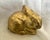 Vintage Gold Bunny Figurine For Sale - Image 4 of 5