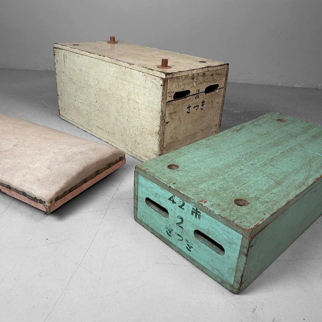 1960s Vintage Japanese Vaulting Box, 1960s For Sale - Image 5 of 15