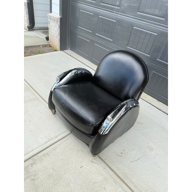 1970s William Alan Schwinn Bicycle Chair Art Deco/ Stream Line Moderne For Sale - Image 4 of 9