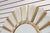 Friedman Brothers Friedman Brothers Round Modern Sunburst Gold & Silver Mirror For Sale - Image 4 of 13