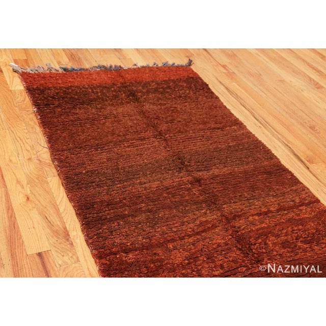 Wonderfully Artistic Abstract Design Vintage Moroccan Berber Runner Rug, Country / Origin: Morocco, Circa / Rug Date:...