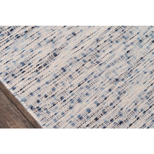 Contemporary Erin Gates by Momeni Dartmouth Bartlett Blue Hand Made Wool Area Rug 9' X 12' For Sale - Image 3 of 7