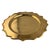 Hollywood Regency Contemporary Brass Charger Plates For Sale - Image 3 of 7