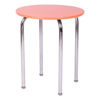 Bauhaus Table in Chrome-Plated Steel from Hynek Gottwald, Czech, 1930s For Sale